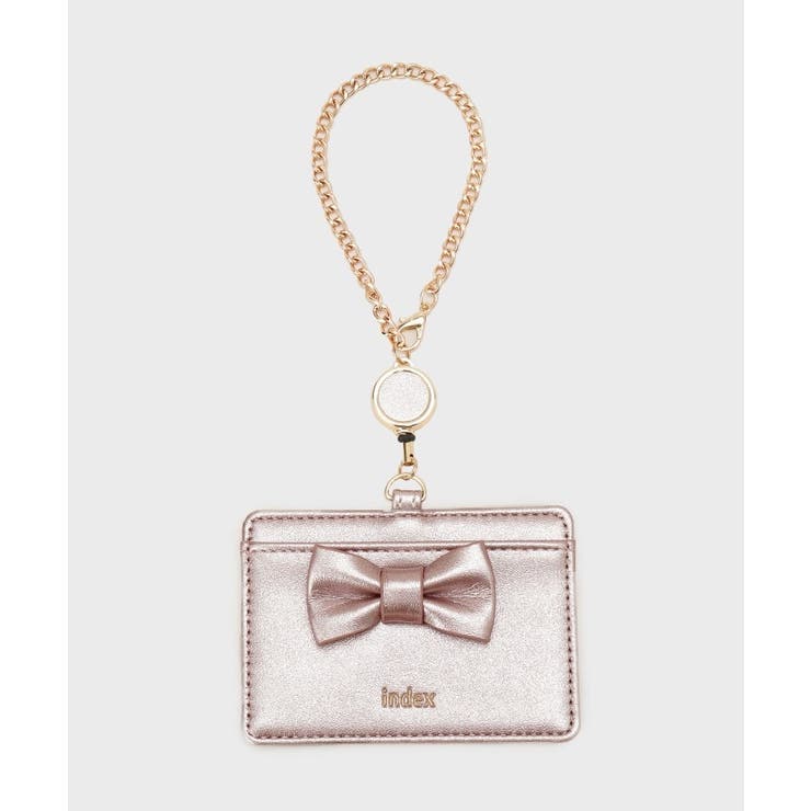 ピンク(072) | ラメ合皮リボンパスケース | index
