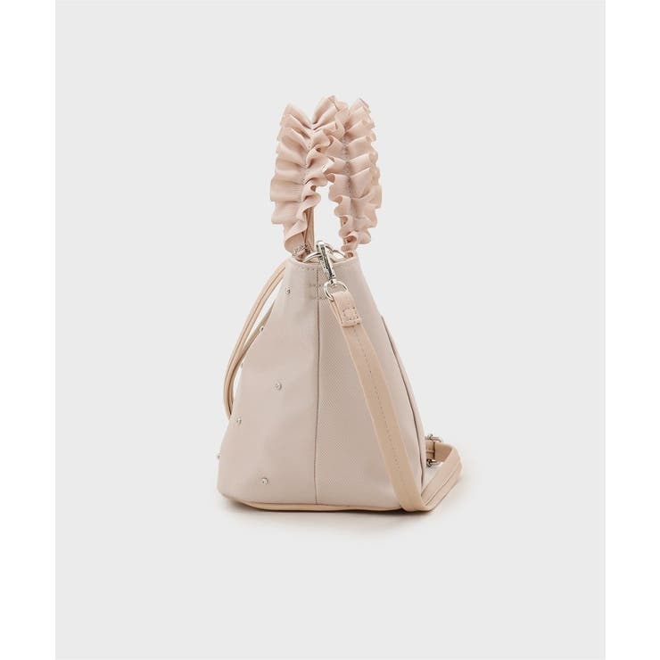 持ち手フリルビジューミドルトートバッグ【2WAY】 | index | 詳細画像10 