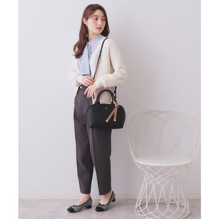 軽量合皮バイカラーミドルボストンバッグ【2WAY】 | index | 詳細画像3 