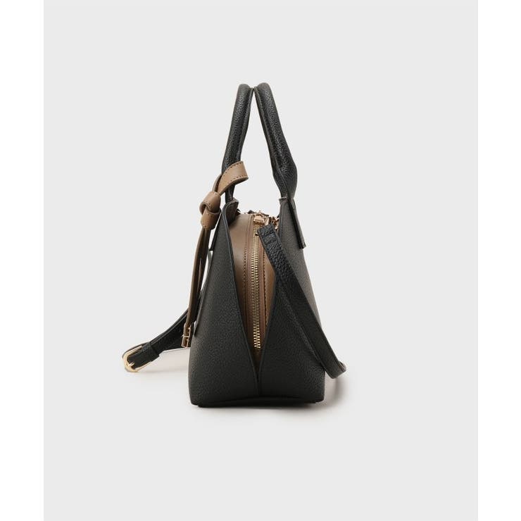 軽量合皮バイカラーミドルボストンバッグ【2WAY】 | index | 詳細画像7 