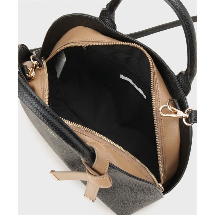 軽量合皮バイカラーミドルボストンバッグ【2WAY】 | index | 詳細画像11 