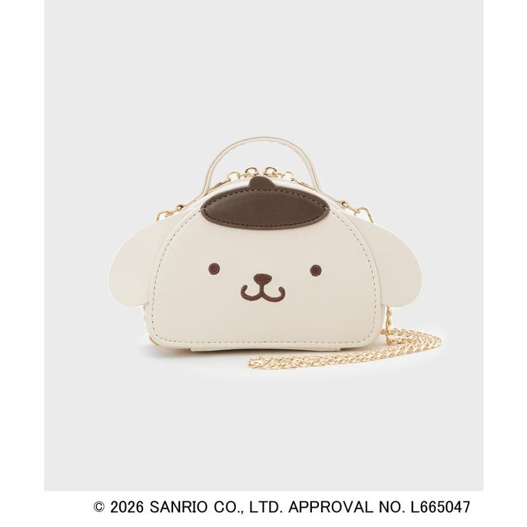 アイボリー(004) | ◆【ポムポムプリン】2WAYミラー付きバニティーポーチ | index