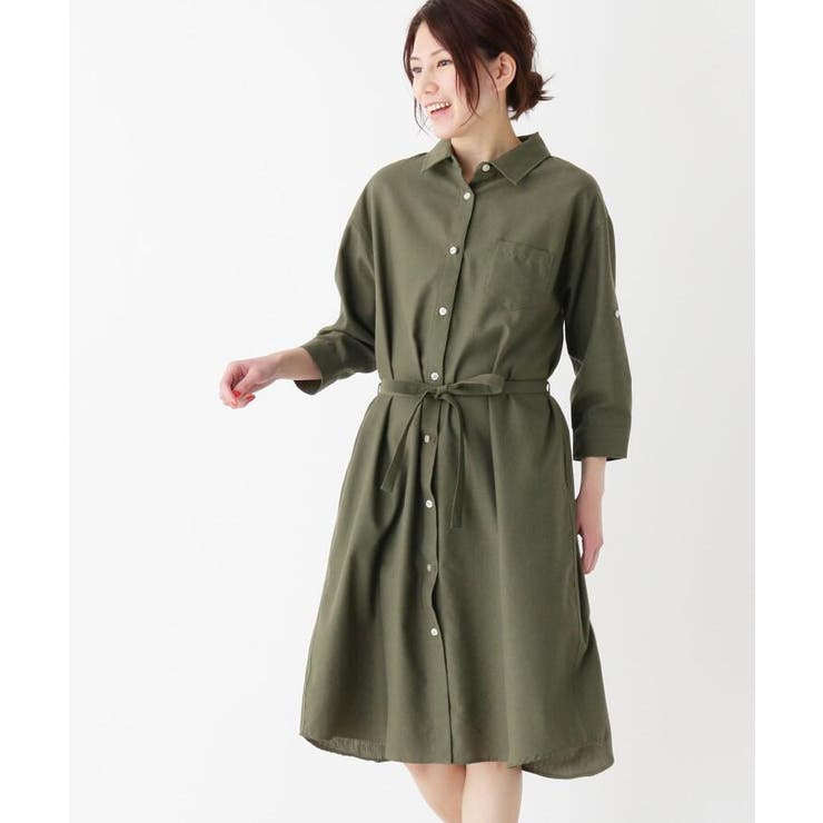 M 3l フレンチリネン ベルト付きシャツワンピース 品番 Wrdw Shoo La Rue シューラルー のレディースファッション通販 Shoplist ショップリスト