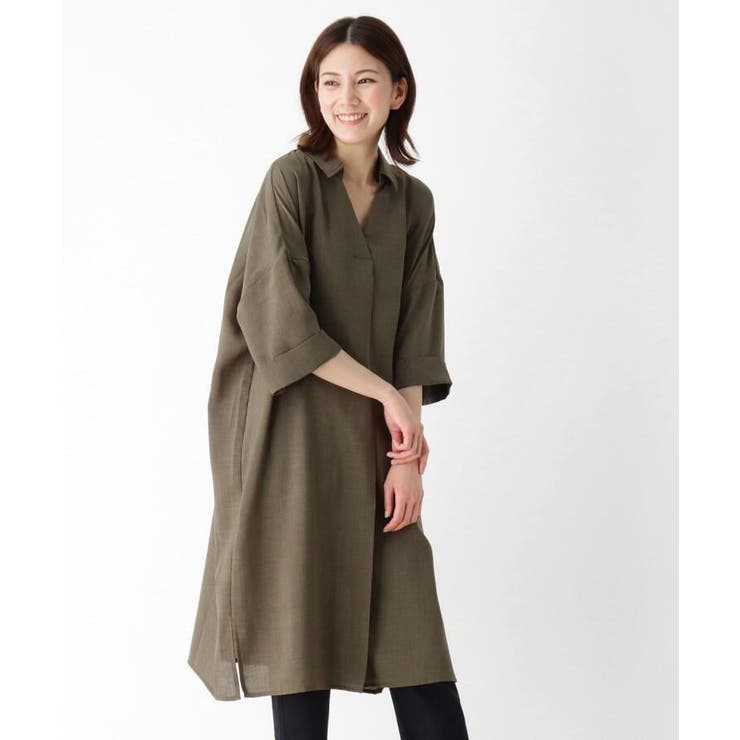 麻ライクスキッパーシャツワンピース 品番 Wrdw Shoo La Rue シューラルー のレディースファッション通販 Shoplist ショップリスト
