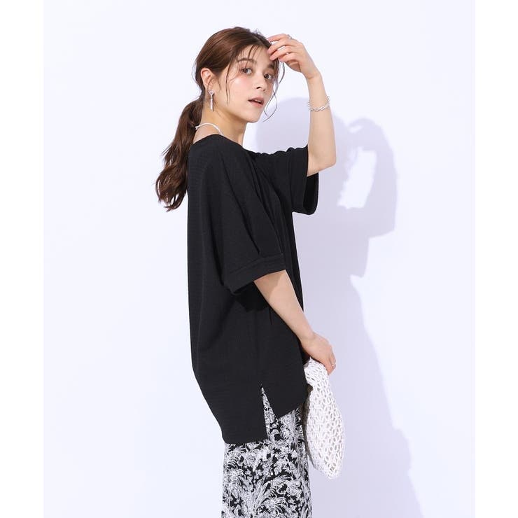 【涼やかリラクシー】アウトで決まる 5分袖ドルマントップス | SHOO・LA・RUE | 詳細画像6 