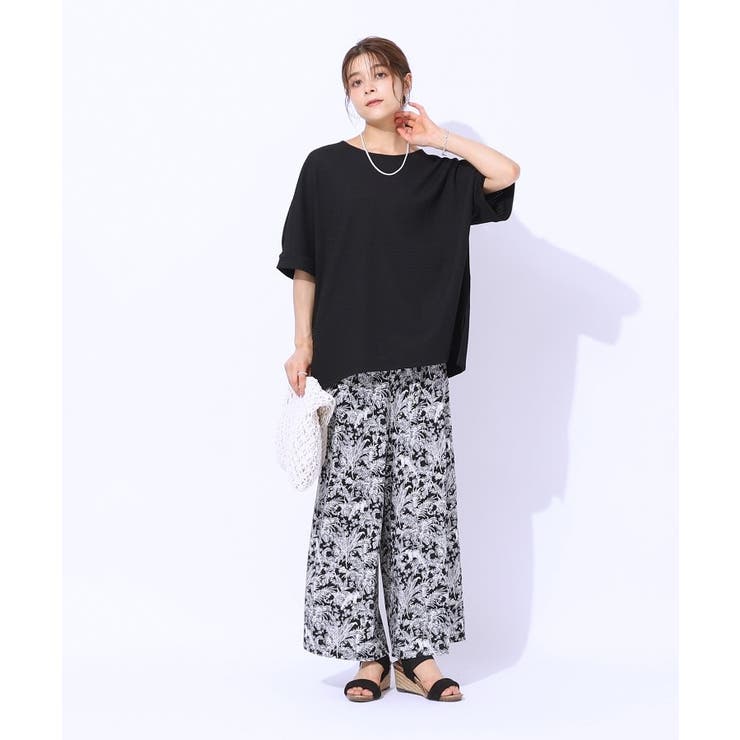 【涼やかリラクシー】アウトで決まる 5分袖ドルマントップス | SHOO・LA・RUE | 詳細画像7 