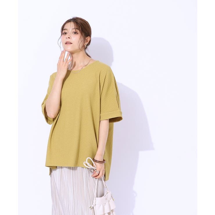 【涼やかリラクシー】アウトで決まる 5分袖ドルマントップス | SHOO・LA・RUE | 詳細画像13 