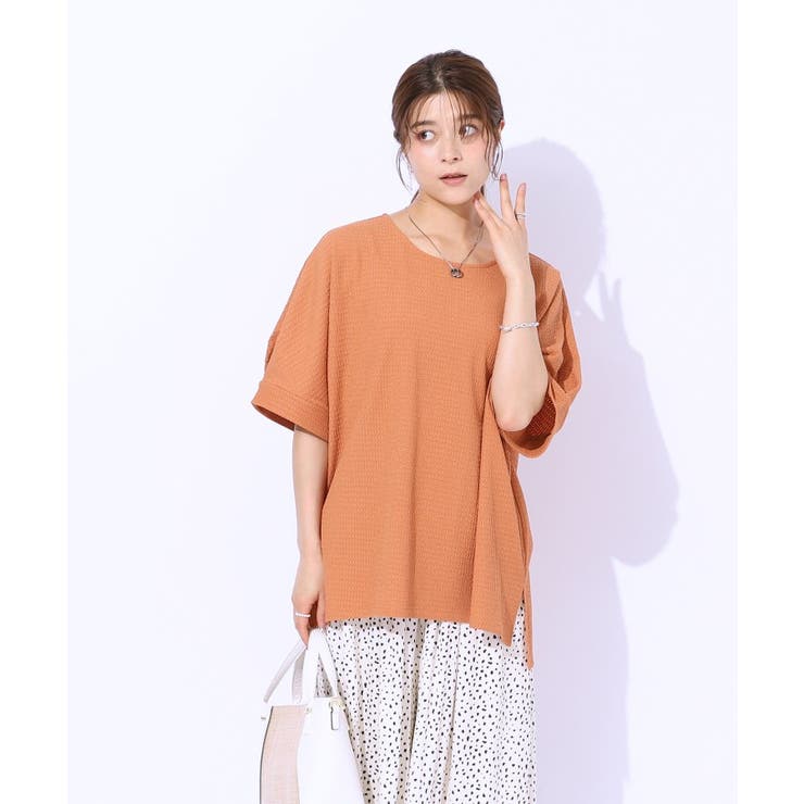 【涼やかリラクシー】アウトで決まる 5分袖ドルマントップス | SHOO・LA・RUE | 詳細画像18 