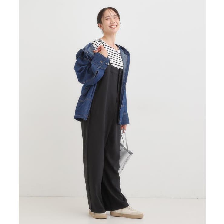 【S-LL】こなれ感ある着こなしに デニムフーディーブルゾン | SHOO・LA・RUE | 詳細画像18 