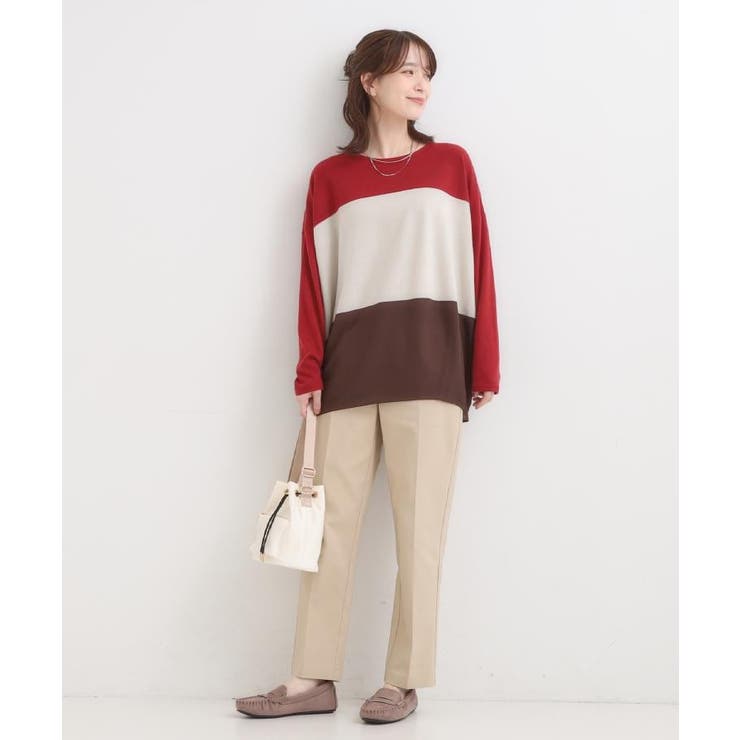 【洗濯機可/S-3L/美脚シルエット】きちんと見えする ソフトスティックパンツ | SHOO・LA・RUE | 詳細画像24 