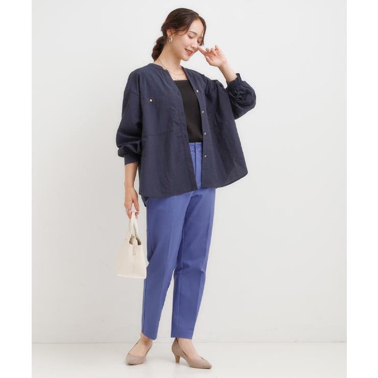 【洗濯機可/S-3L/美脚シルエット】きちんと見えする ソフトスティックパンツ | SHOO・LA・RUE | 詳細画像25 