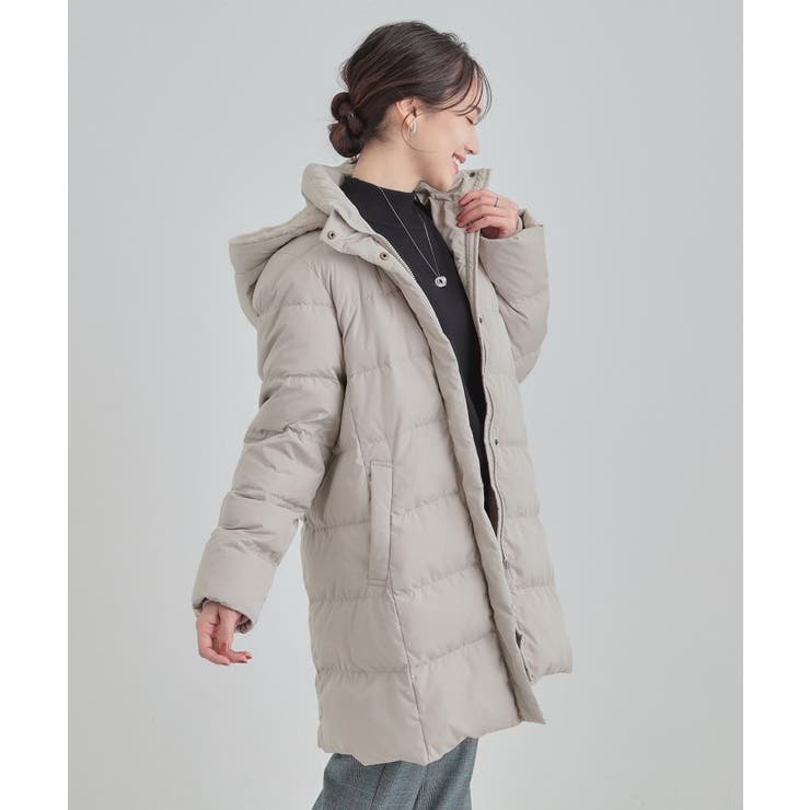 【洗濯機可/撥水】フェイクファーフード ロングダウン | SHOO・LA・RUE | 詳細画像16 