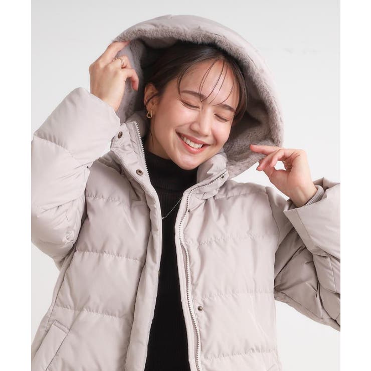 【洗濯機可/撥水】フェイクファーフード ロングダウン | SHOO・LA・RUE | 詳細画像47 