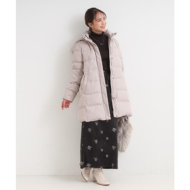 【洗濯機可/撥水】フェイクファーフード ロングダウン | SHOO・LA・RUE | 詳細画像45 