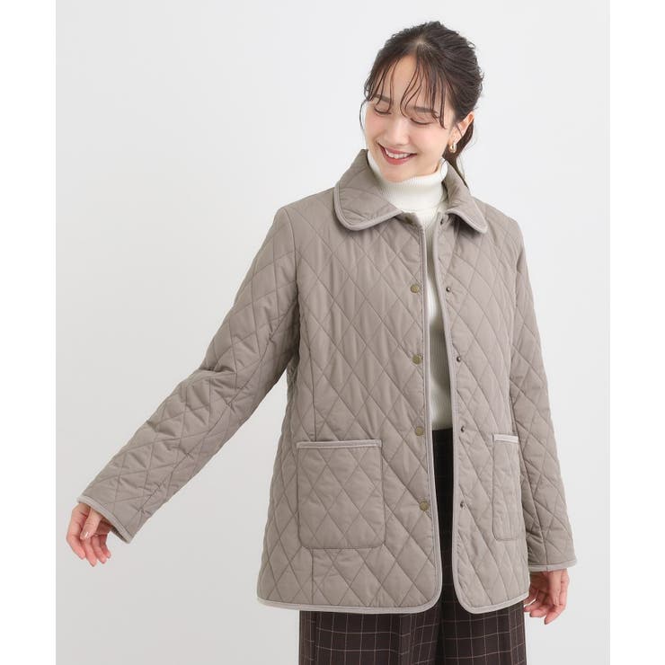 【撥水/フード取り外し可】サッと羽織れる ダイヤ柄キルトジャケット | SHOO・LA・RUE | 詳細画像17 