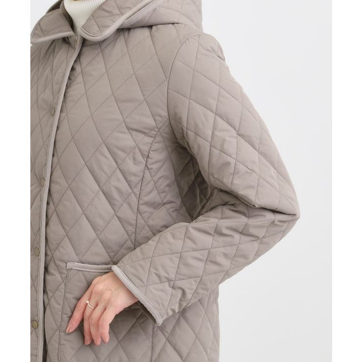 【撥水/フード取り外し可】サッと羽織れる ダイヤ柄キルトジャケット | SHOO・LA・RUE | 詳細画像26 