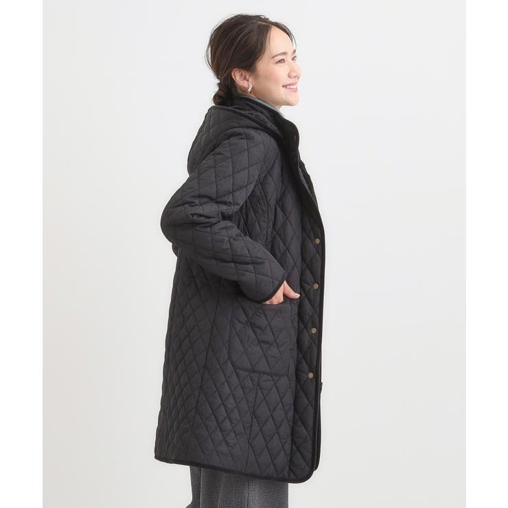 自然にくびれる あったかダイヤ柄キルトコート | SHOO・LA・RUE | 詳細画像10 