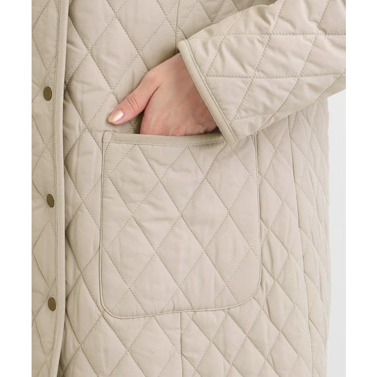 自然にくびれる あったかダイヤ柄キルトコート | SHOO・LA・RUE | 詳細画像29 