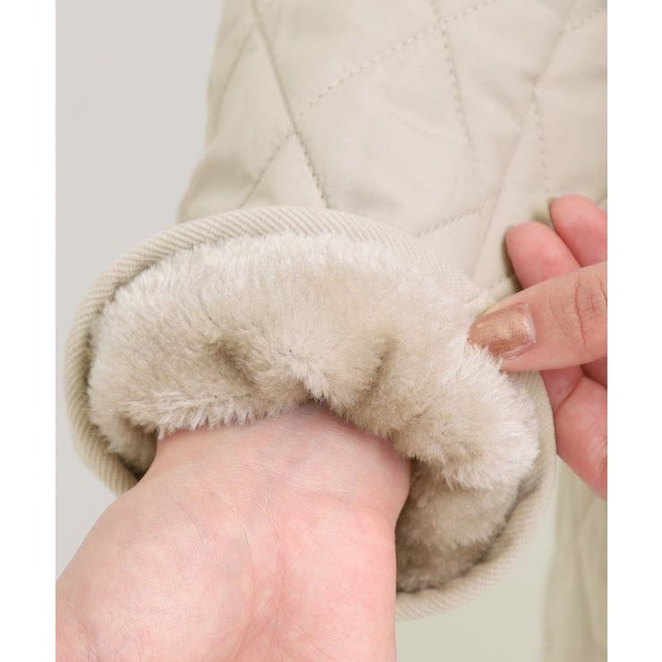 自然にくびれる あったかダイヤ柄キルトコート | SHOO・LA・RUE | 詳細画像32 