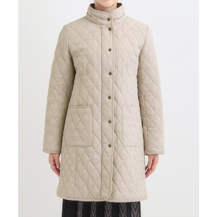 自然にくびれる あったかダイヤ柄キルトコート | SHOO・LA・RUE | 詳細画像34 