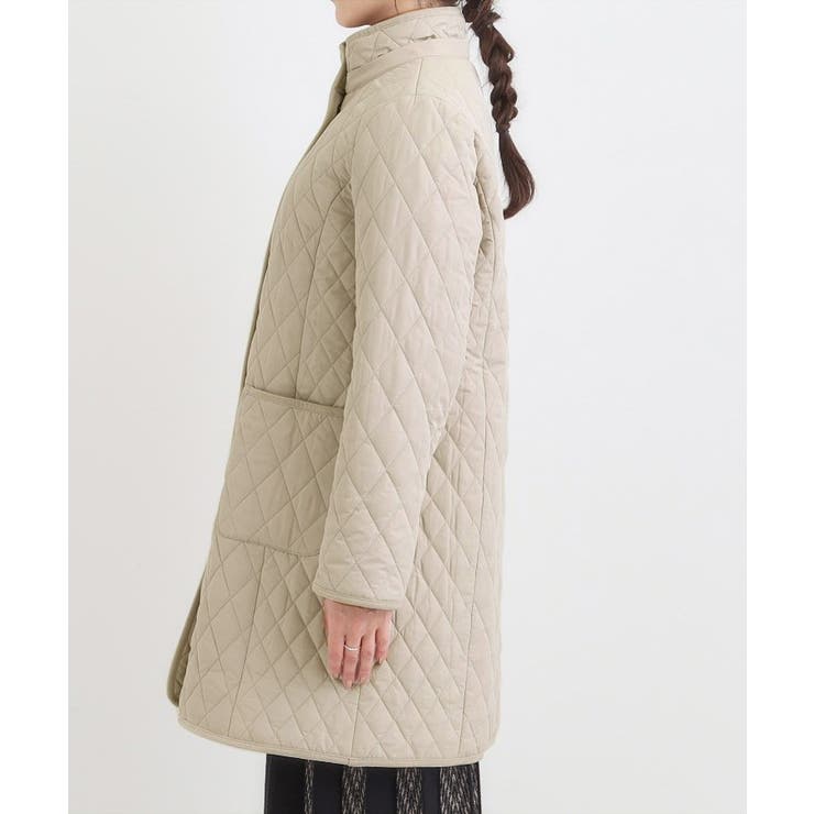 自然にくびれる あったかダイヤ柄キルトコート | SHOO・LA・RUE | 詳細画像35 