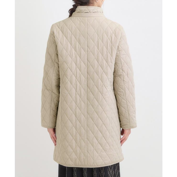 自然にくびれる あったかダイヤ柄キルトコート | SHOO・LA・RUE | 詳細画像36 