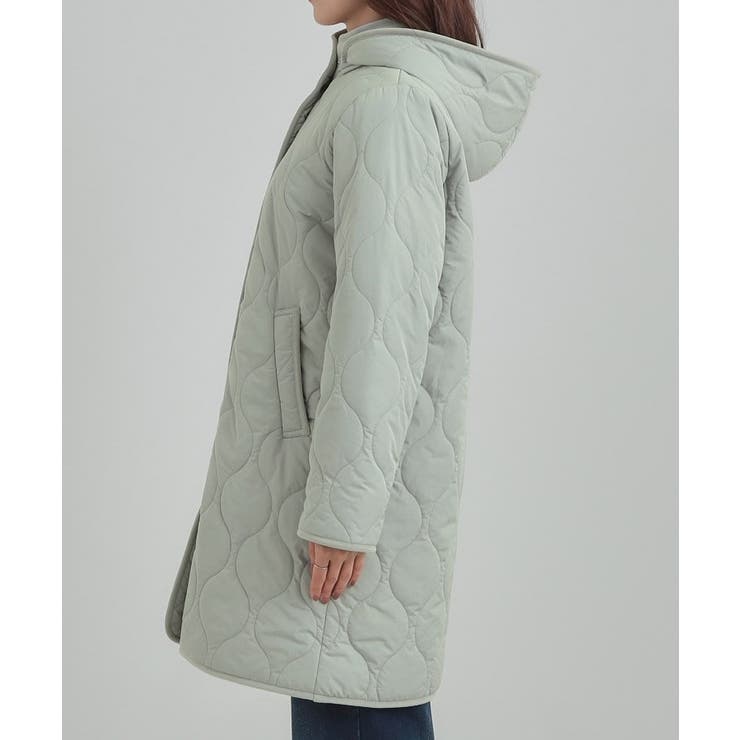 【撥水/フード取り外し可】冬に嬉しいこだわり満載 ひょうたん柄キルトコート | SHOO・LA・RUE | 詳細画像23 