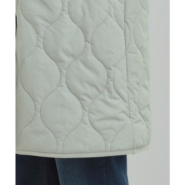 【撥水/フード取り外し可】冬に嬉しいこだわり満載 ひょうたん柄キルトコート | SHOO・LA・RUE | 詳細画像27 