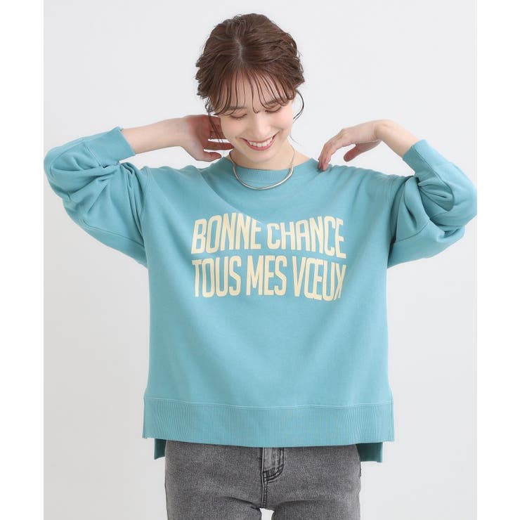 【S-LL】選べる4柄 グラフィックアソート裏毛スウェット | SHOO・LA・RUE | 詳細画像1 