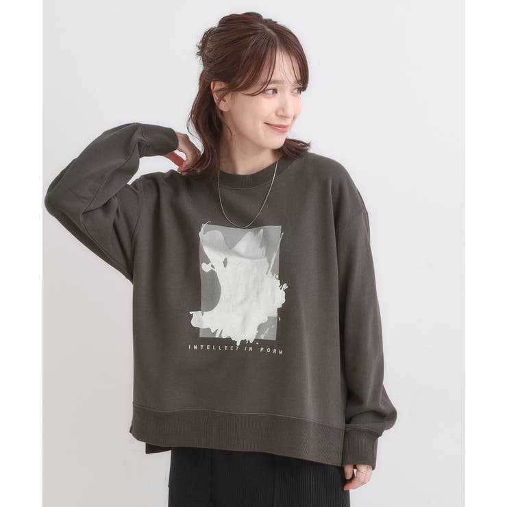 【S-LL】選べる4柄 グラフィックアソート裏毛スウェット | SHOO・LA・RUE | 詳細画像17 