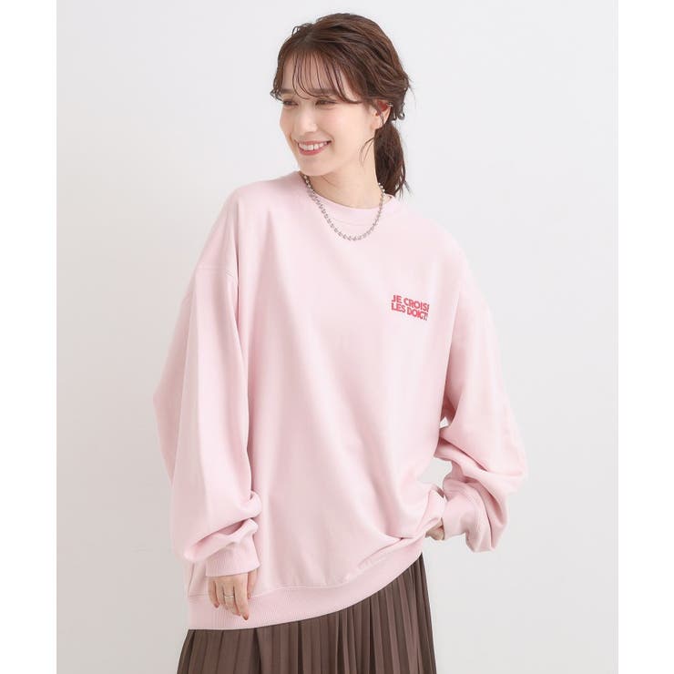 【選べる4柄】グラフィックアソート オーバーサイズ 裏毛スウェット | SHOO・LA・RUE | 詳細画像13 