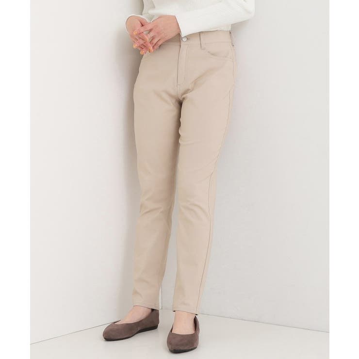 ベージュ(052) | 【洗濯機可/S-LL】フィット感が心地よい ハイパースキニー裏起毛 | SHOO・LA・RUE