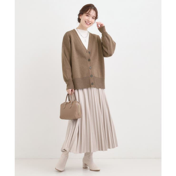 【洗える/毛玉レス】表面がきれいなVネックカーディガン | SHOO・LA・RUE | 詳細画像11 