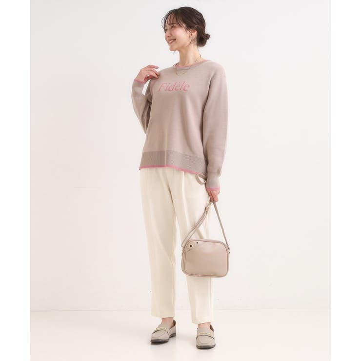 【洗濯機可/S-LL】美脚見え あったかテーパードパンツ | SHOO・LA・RUE | 詳細画像3 