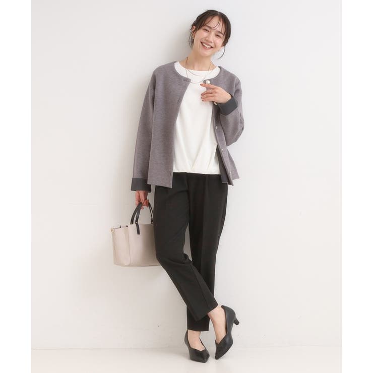 【洗濯機可/S-LL】美脚見え あったかテーパードパンツ | SHOO・LA・RUE | 詳細画像7 