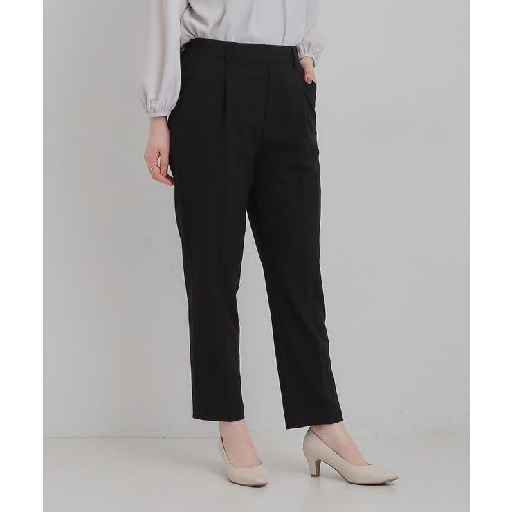 【洗濯機可/S-LL】美脚見え あったか裏起毛 テーパードパンツ | SHOO・LA・RUE | 詳細画像5 