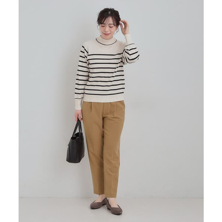 【洗濯機可/S-LL】美脚見え あったか裏起毛 テーパードパンツ | SHOO・LA・RUE | 詳細画像11 