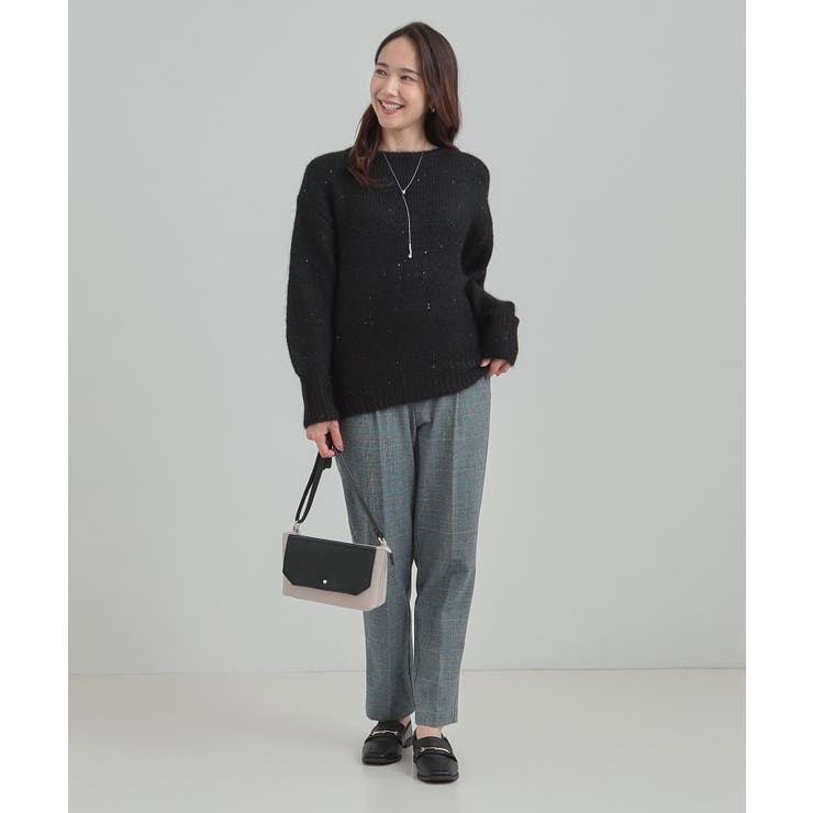 【洗濯機可/S-LL】上品にキラリと華やぐ スパンコールニット | SHOO・LA・RUE | 詳細画像8 