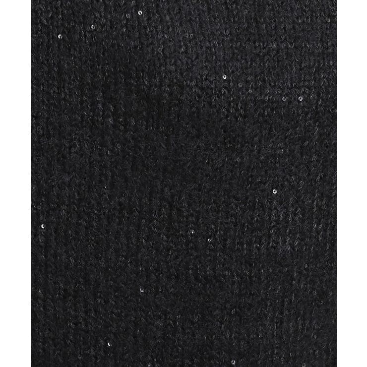 【洗濯機可/S-LL】上品にキラリと華やぐ スパンコールニット | SHOO・LA・RUE | 詳細画像9 