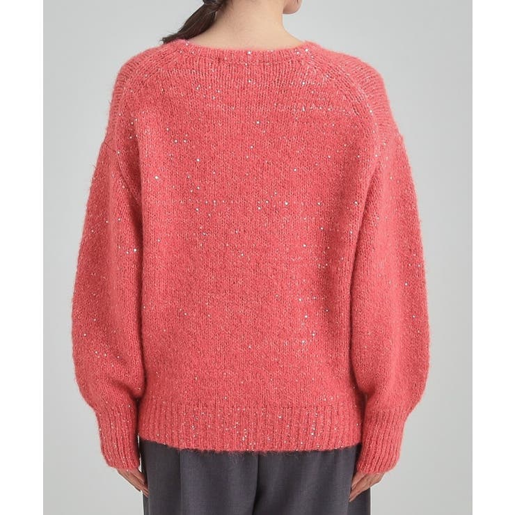 【洗濯機可/S-LL】上品にキラリと華やぐ スパンコールニット | SHOO・LA・RUE | 詳細画像20 