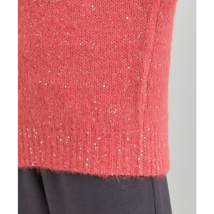【洗濯機可/S-LL】上品にキラリと華やぐ スパンコールニット | SHOO・LA・RUE | 詳細画像23 