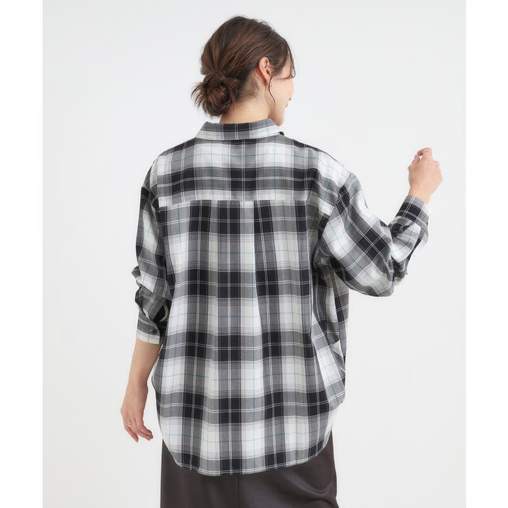 【洗濯機可/S-LL】程よいゆとりと抜け感 大人のチェックシャツ | SHOO・LA・RUE | 詳細画像3 