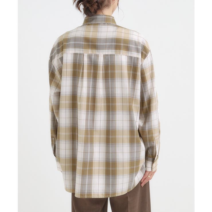 【洗濯機可/S-LL】程よいゆとりと抜け感 大人のチェックシャツ | SHOO・LA・RUE | 詳細画像20 