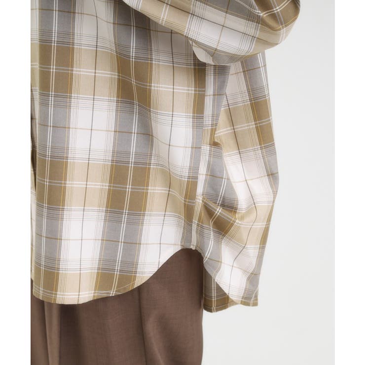 【洗濯機可/S-LL】程よいゆとりと抜け感 大人のチェックシャツ | SHOO・LA・RUE | 詳細画像23 