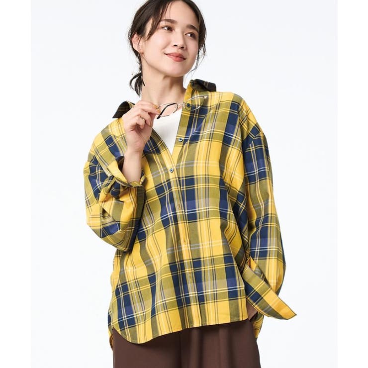 【洗濯機可/S-LL】程よいゆとりと抜け感 大人のチェックシャツ | SHOO・LA・RUE | 詳細画像25 