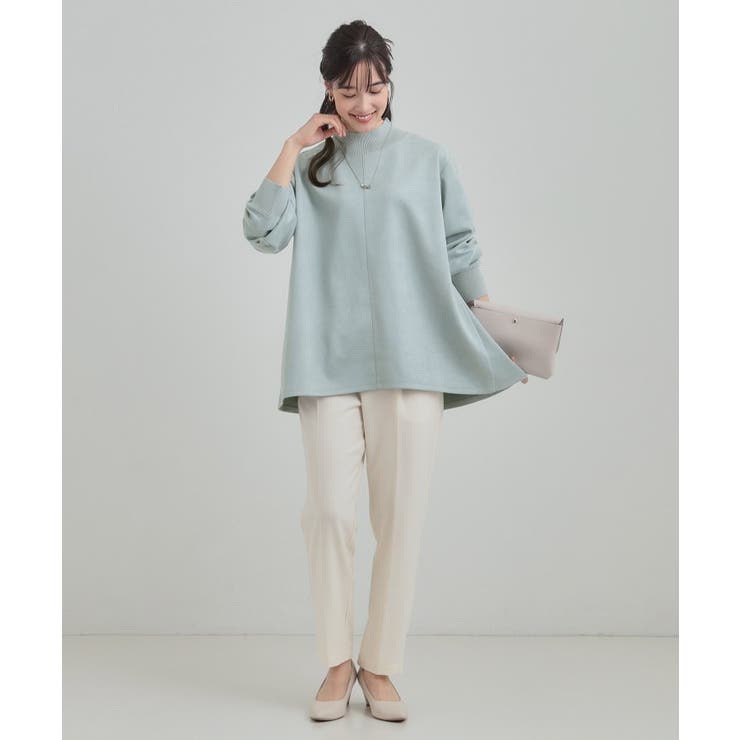 【S-LL】滑らかタッチが癖になる Aラインスエード調トップス | SHOO・LA・RUE | 詳細画像3 