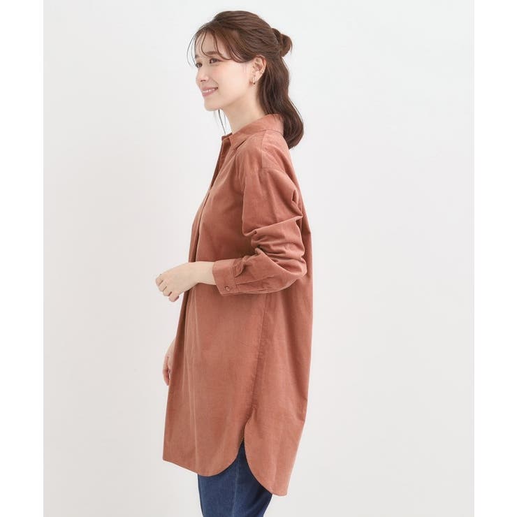 すっきり見えにこだわった コーデュロイチュニックワンピース | SHOO・LA・RUE | 詳細画像10 