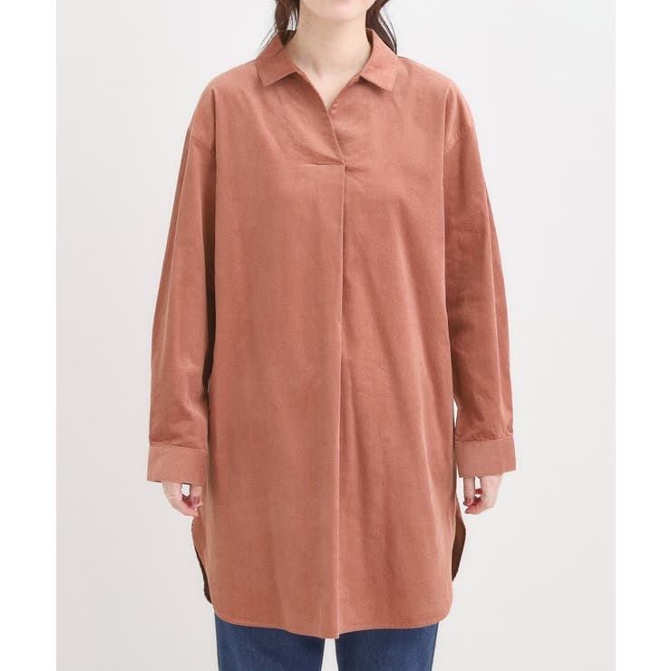 すっきり見えにこだわった コーデュロイチュニックワンピース | SHOO・LA・RUE | 詳細画像17 