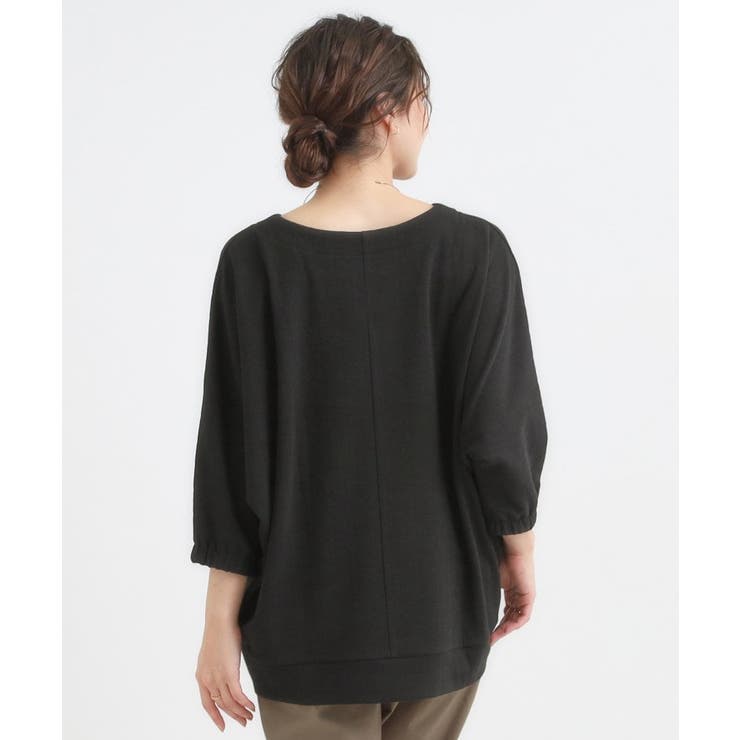 さらっとしたタッチ ゆるシルエットが心地よいドルマントップス | SHOO・LA・RUE | 詳細画像2