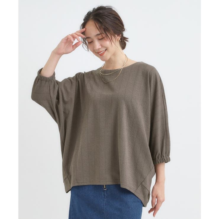 さらっとしたタッチ ゆるシルエットが心地よいドルマントップス | SHOO・LA・RUE | 詳細画像5